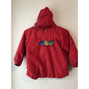 LEGO Wear Y2K Toddler Unisex 4T Zip Up Windbreaker Red‎ Lightweight Jacket